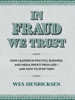 cover image of In Fraud We Trust